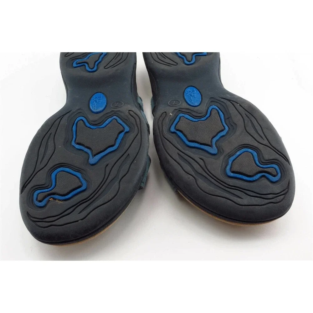 RX of Comfort Size 7 M Blue Flip Flop Leather Women Sandal‎ Shoes